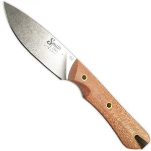 Smith & Sons Brave Polished Macarta Natural Fixed Blade Hunting Knife